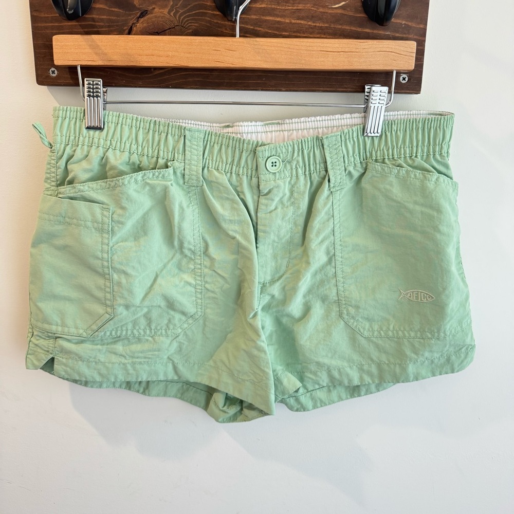 AFTCO Original Fishing Shorts Mint Green‎ Size 8